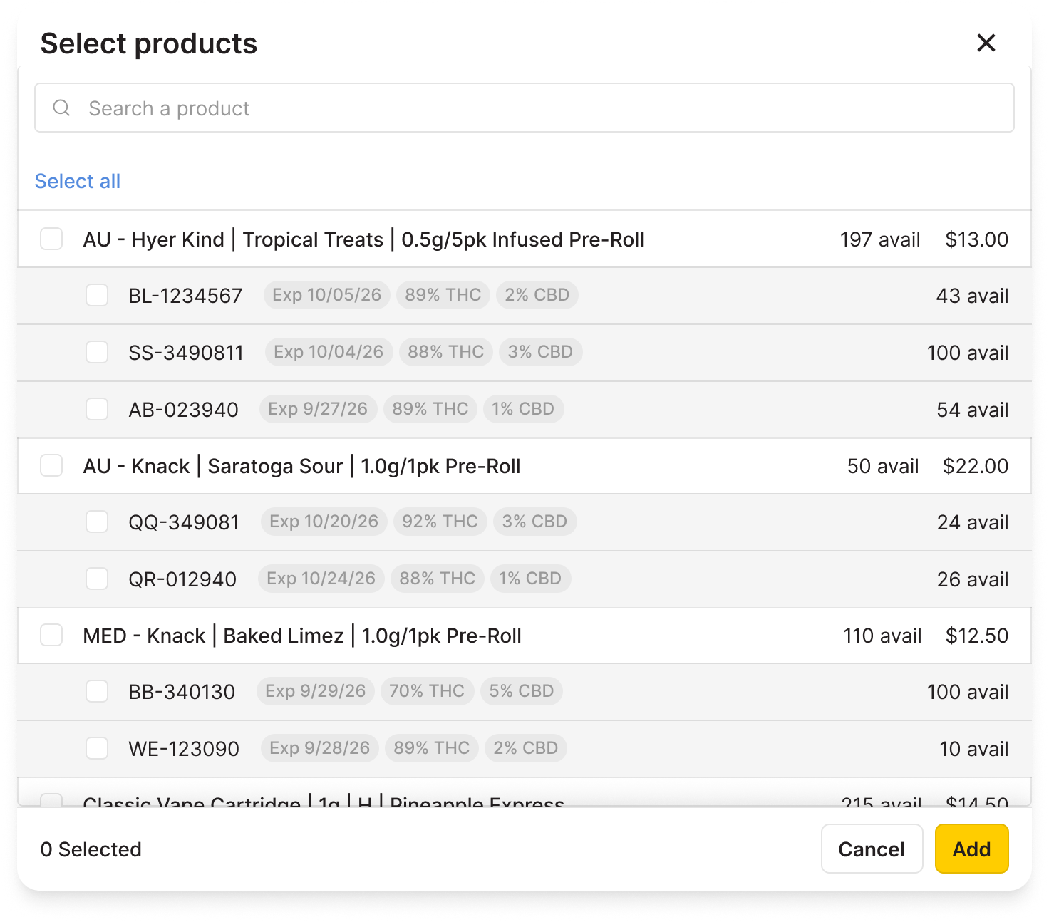 All products by SKU modal.png